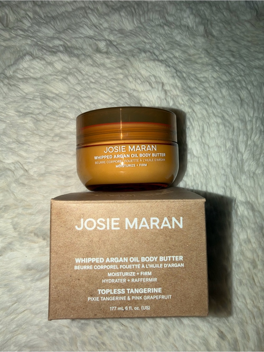 NWOT Josie Maran Whipped Argan Oil Body Butter - Topless Tangerine 177 ml